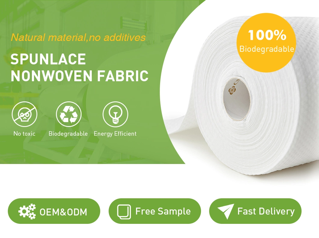 Wet Dry Tissue Raw Material Spunlace Nonwoven Fabric